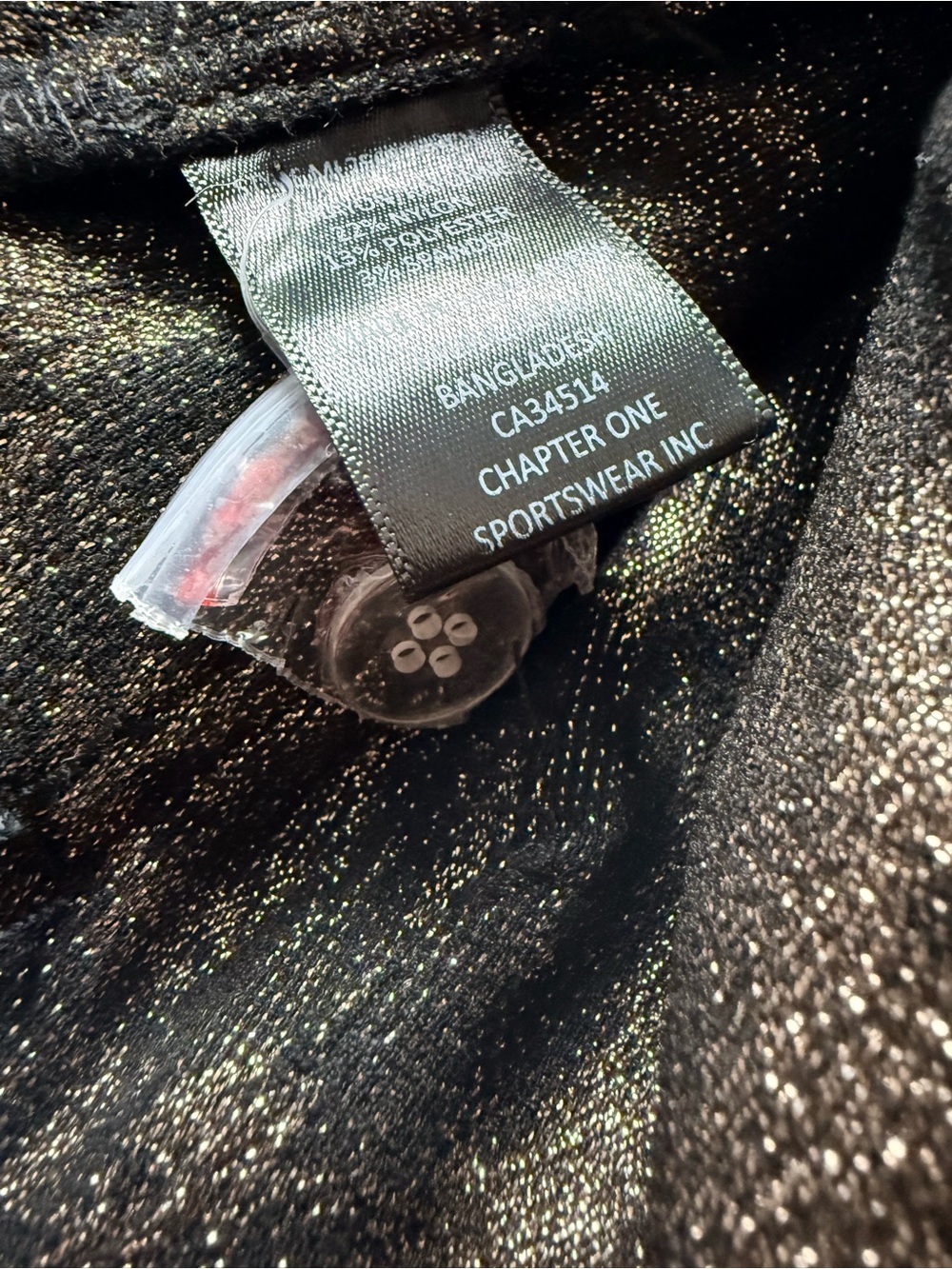 Jules & Leopold Metallic Floral Wide Leg Pants Black Gold Roses L - Picture 13 of 13